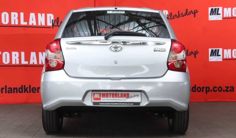 2019 Toyota Etios 1.5 Xs/Sprint Dr full